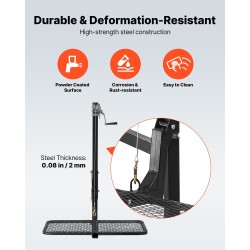 Riistanostin vetokoukkuun 2-tuumainen vastaanotin 136 kg Q235-hiiliteräs taittuva taso