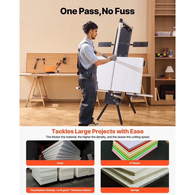 Kuumaleikkuri 200 watin vapaasti seisova 1150 mm leikkuupituus styroksille 6 lämpölankaa