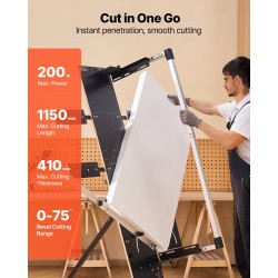 Kuumaleikkuri 200 watin vapaasti seisova 1150 mm leikkuupituus styroksille 6 lämpölankaa
