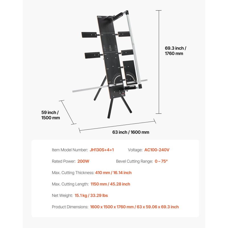 Kuumaleikkuri 200 watin vapaasti seisova 1150 mm leikkuupituus styroksille 6 lämpölankaa