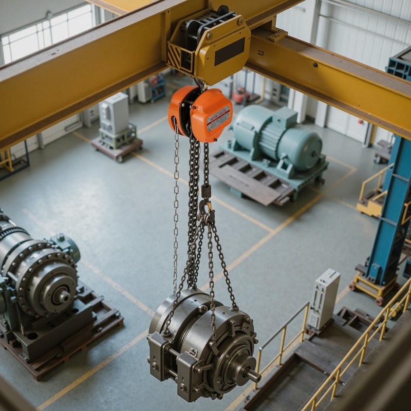 Käsikäyttöinen ketjunostin seosteräksinen 1 t 6 m G80-luokka oranssi