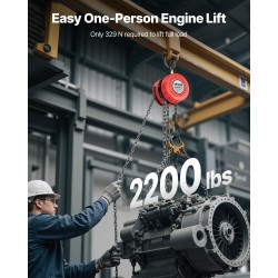 Ketjunostin 1 tonnin seosteräsrunko sinkitty teräsketju 6 metrin nostokorkeus