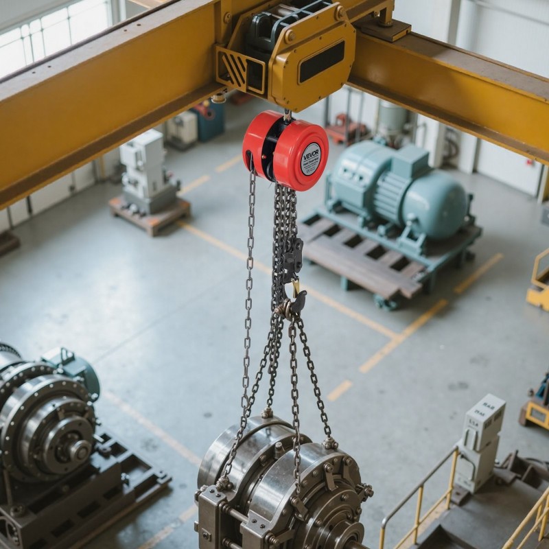 Käsiketjunostin kaksi tonnia kolme metriä seosteräsrunko galvanoitu ketju turvalukollinen koukku