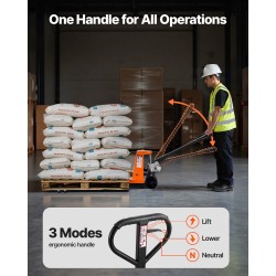 Haarukkavaunu käsikäyttöinen hiiliteräs kolmen tonnin kantavuus nailonpyörillä