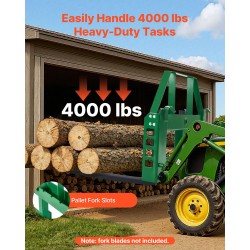 Kuormainrunko Q235A-teräs 1814 kilogrammaa kantavuus trukkipiikeille ja heinäspeareille