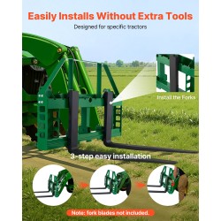 Kuormainrunko Q235A-teräs 1814 kilogrammaa kantavuus trukkipiikeille ja heinäspeareille