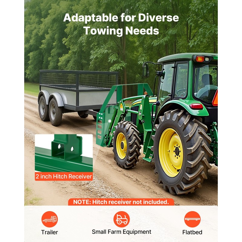 Kuormainrunko Q235A-teräs 1814 kilogrammaa kantavuus trukkipiikeille ja heinäspeareille