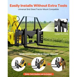 Trukkipiikkirunko Q235A-teräs pikakiinnitteisiin kuormaajiin korotetulla suojakaarella 1814 kg