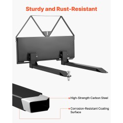 Kuormalavahaarukkakehikko teräs 1179 kilogramman nostokapasiteetti kaksituumaiset haarukat