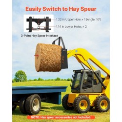 Kuormalavahaarukkakehikko pienkuormaajiin ja traktoreihin terästä 1814 kilogramman kantavuus säädettävä haarukkaväli