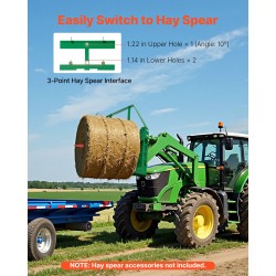 Traktorin lavahaarukka teräs 1065 mm 1814 kg kantavuus lavojen ja paalien käsittelyyn