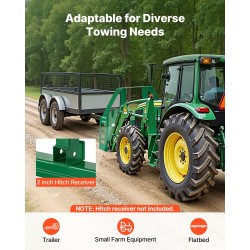 Traktorin lavahaarukka teräs 1065 mm 1814 kg kantavuus lavojen ja paalien käsittelyyn