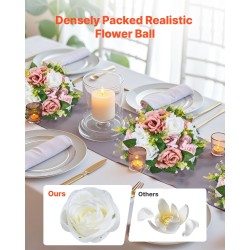 Kukkapallot silkkikukilla 240 mm 10 kpl häihin ja juhliin