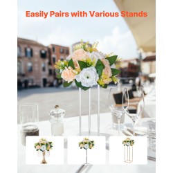 Tekokukkapallot silkkiterälehdillä 10 kappaletta 240 millimetriä samppanja ja valkoinen häihin ja juhliin