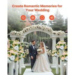 Tekokukkapallot silkkiterälehdillä 10 kappaletta 240 millimetriä samppanja ja valkoinen häihin ja juhliin