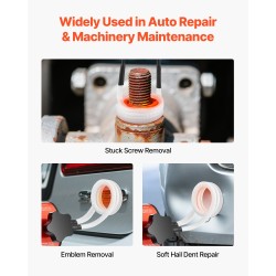 Induktiolämmitin 1500 wattia käsikäyttöinen 8 käämillä kupari ja ABS-muovi ruosteisten pulttien irrotukseen