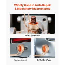 Induktiolämmitin 1100W 230V pulttien ja muttereiden irrotukseen 8 kelaa