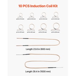 Induktiolämmityskelapaketti 10 kpl puhdas kupari pulteille ja muttereille