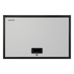 Teräksinen seinäkaappi 770 x 305 x 500 mm lukittava ylös aukeava luukku