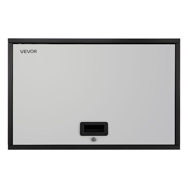 Teräksinen seinäkaappi 770 x 305 x 500 mm lukittava ylös aukeava luukku