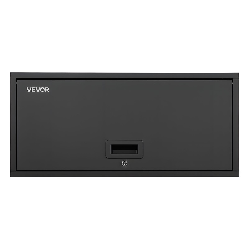 Teräksinen seinäkaappi 77 cm leveä 30,5 cm syvä lukollinen ovi