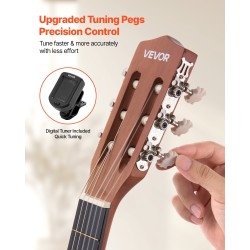 Klassinen kitara 36-tuumainen 900 mm sapele- ja ruusupuinen runko nylonkielet aloituspaketti lapsille