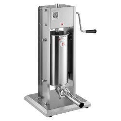 Pystymallinen manuaalinen makkararuisku viisi litraa ruostumatonta terästä kaksinopeuksinen viisi täyttöputkea