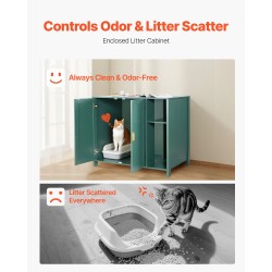 Hiekkalaatikkokaappi P2-luokan lastulevy automaattisille hiekkalaatikoille 1050×680×885 mm tummanvihreä sisäänrakennetulla