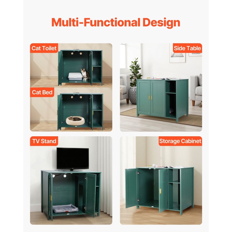 Hiekkalaatikkokaappi P2-luokan lastulevy automaattisille hiekkalaatikoille 1050×680×885 mm tummanvihreä sisäänrakennetulla