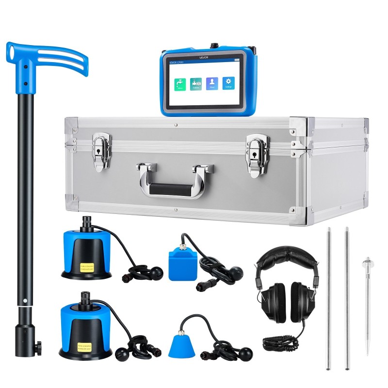 Putkivuodonilmaisin ABS-koteloinen 4 anturia 3 kuuntelusauvaa 7 tuuman kosketusnäyttö