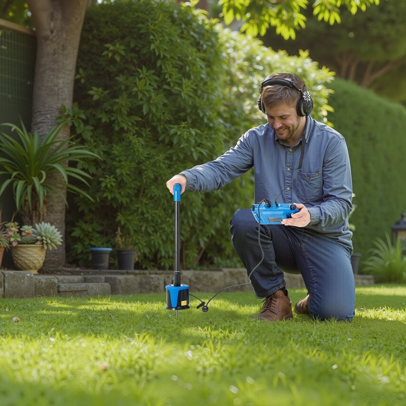 Putkivuodonilmaisin ulkokäyttöön 7-tuumainen kosketusnäyttö 8000 mAh akku 5 metrin havaitsemissyvyys