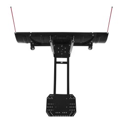 Säädettävä teräslumiaura 109–152 cm kumiläpillä UTV- ja ATV-ajoneuvoihin