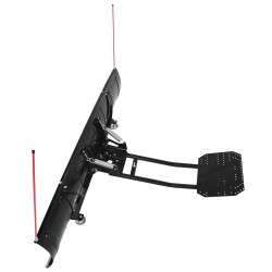 Säädettävä teräslumiaura 109/183 cm kumiläpillä mönkijöille ja hyötyajoneuvoille