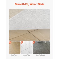 Tuolinmatto muovinen läpinäkyvä huurrettu 1215 x 765 millimetriä koville lattioille