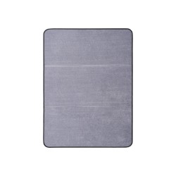 Suuri suorakulmainen lattiasuoja koville lattioille vakosamettipinnalla 122,5 cm x 91,5 cm harmaa