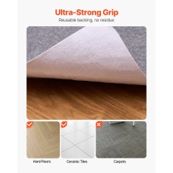 Toimistotuolin lattiasuoja polyesteripinta ja PET tausta 1396×897 mm tummanharmaa