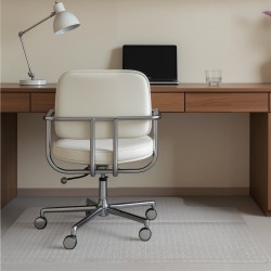 Lattiansuojamatto PVC 1230 x 914 mm toimistotuolille nappulapohjalla huurrettu