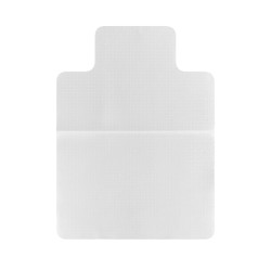Lattiansuojamatto PVC 1230 x 914 mm toimistotuolille nappulapohjalla huurrettu