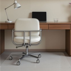 Tuolimatto PVC-muovinen suorakaide 1225 x 915 mm läpikuultava matalalle nukalle