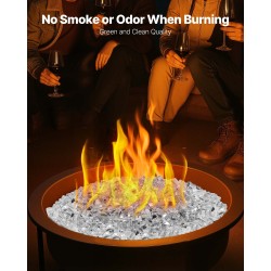 Heijastava murskattu tulilasi karkaistusta lasista 12,7 mm 4,5 kg tulisijoihin