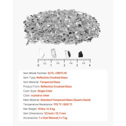 Heijastava murskattu tulilasi karkaistusta lasista 12,7 mm 4,5 kg tulisijoihin