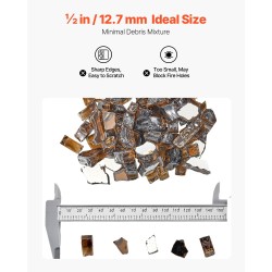 Heijastava karkaistu lasimurske 12,7 mm 4,5 kg kuparinsävyinen tulisijoihin