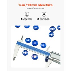 Tulilasihelmet 19 mm 4,5 kg koboltinsininen kvartsilasi 600 °C