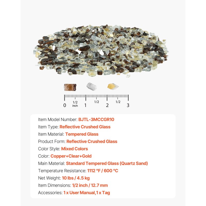 Heijastava lasimurske karkaistua lasia 12,7 mm 4,5 kg takkoihin