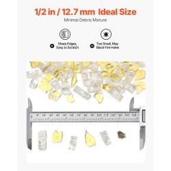 Heijastava karkaistu tulilasi kvartsihiekasta 12,7 mm 4,5 kg sisä- ja ulkokäyttöön