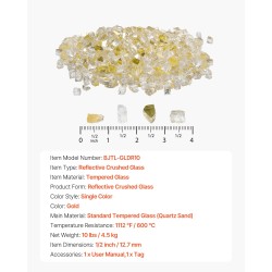 Heijastava karkaistu tulilasi kvartsihiekasta 12,7 mm 4,5 kg sisä- ja ulkokäyttöön