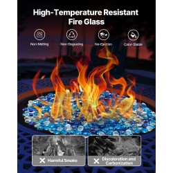 Lasihelmet tulipesiin kvartsihiekasta 19 mm 4,5 kg sekaväriset