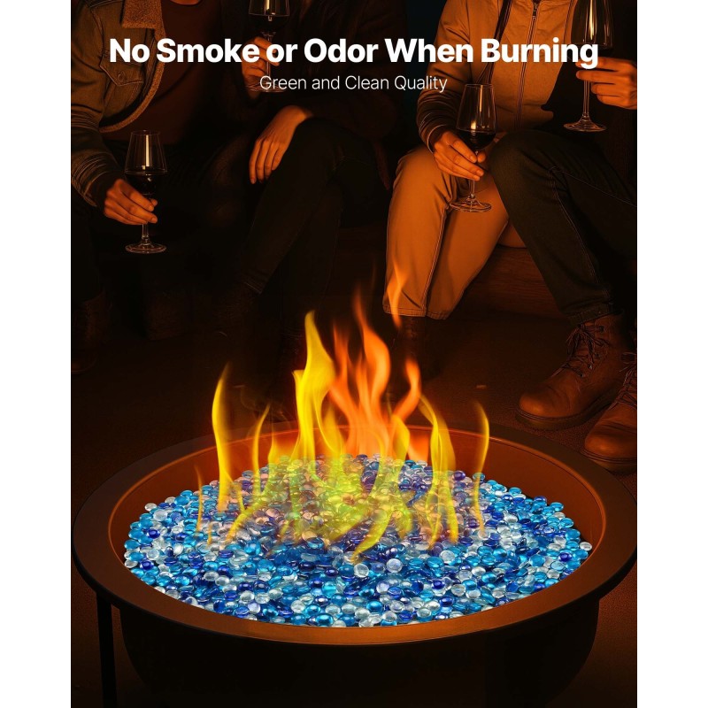 Lasihelmet tulipesiin kvartsihiekasta 19 mm 4,5 kg sekaväriset