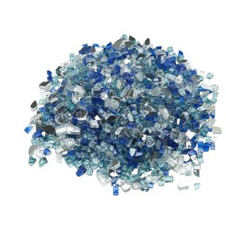 Murskattu karkaistu tulilasi 12,7 mm 4,5 kg takkaan sekavärinen