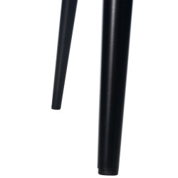 Moderni Napier ruokailutuoli pehmustetulla istuimella ja metallirungolla